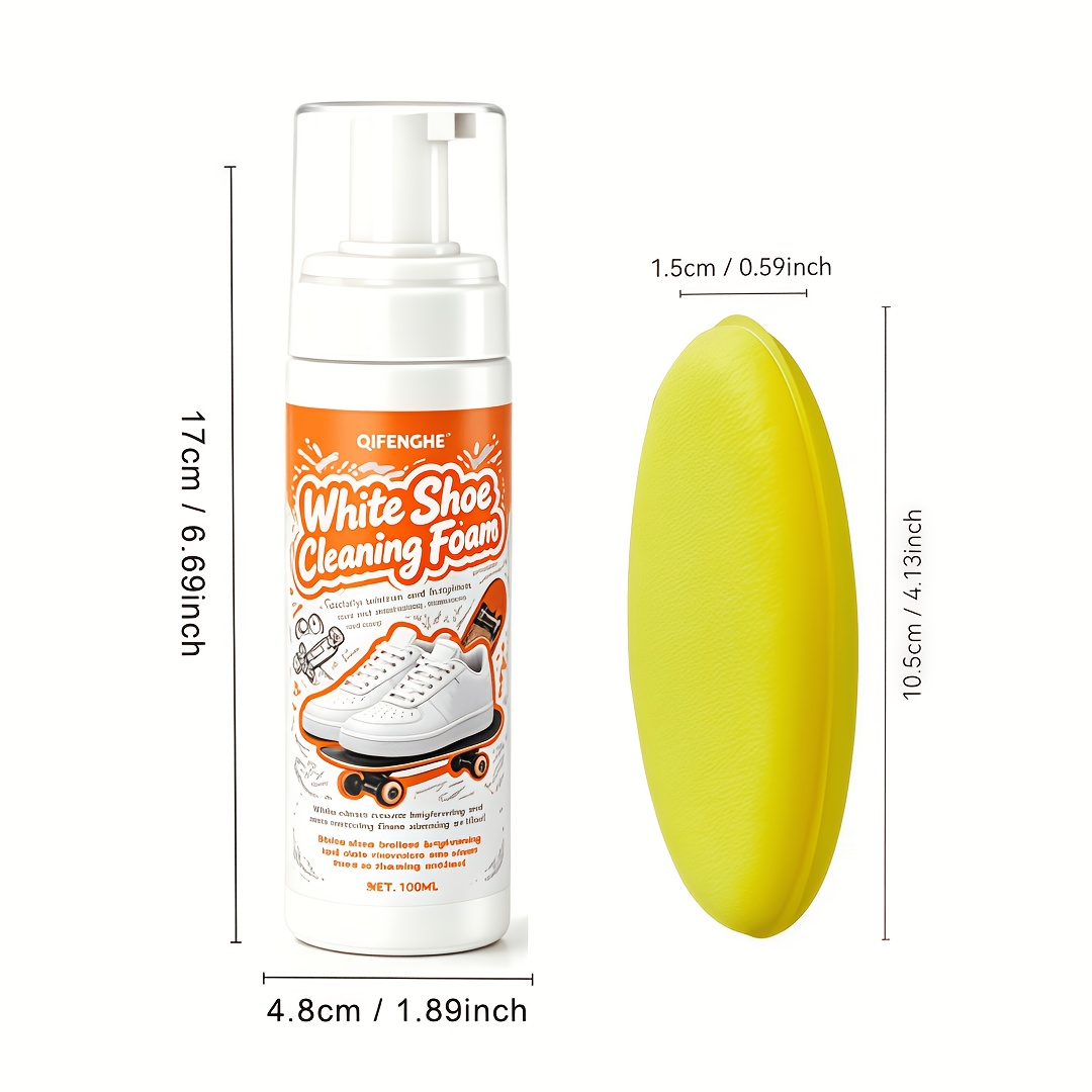 Portable No Rinse White Shoe C - Sneaker Leather Care 评论和价格