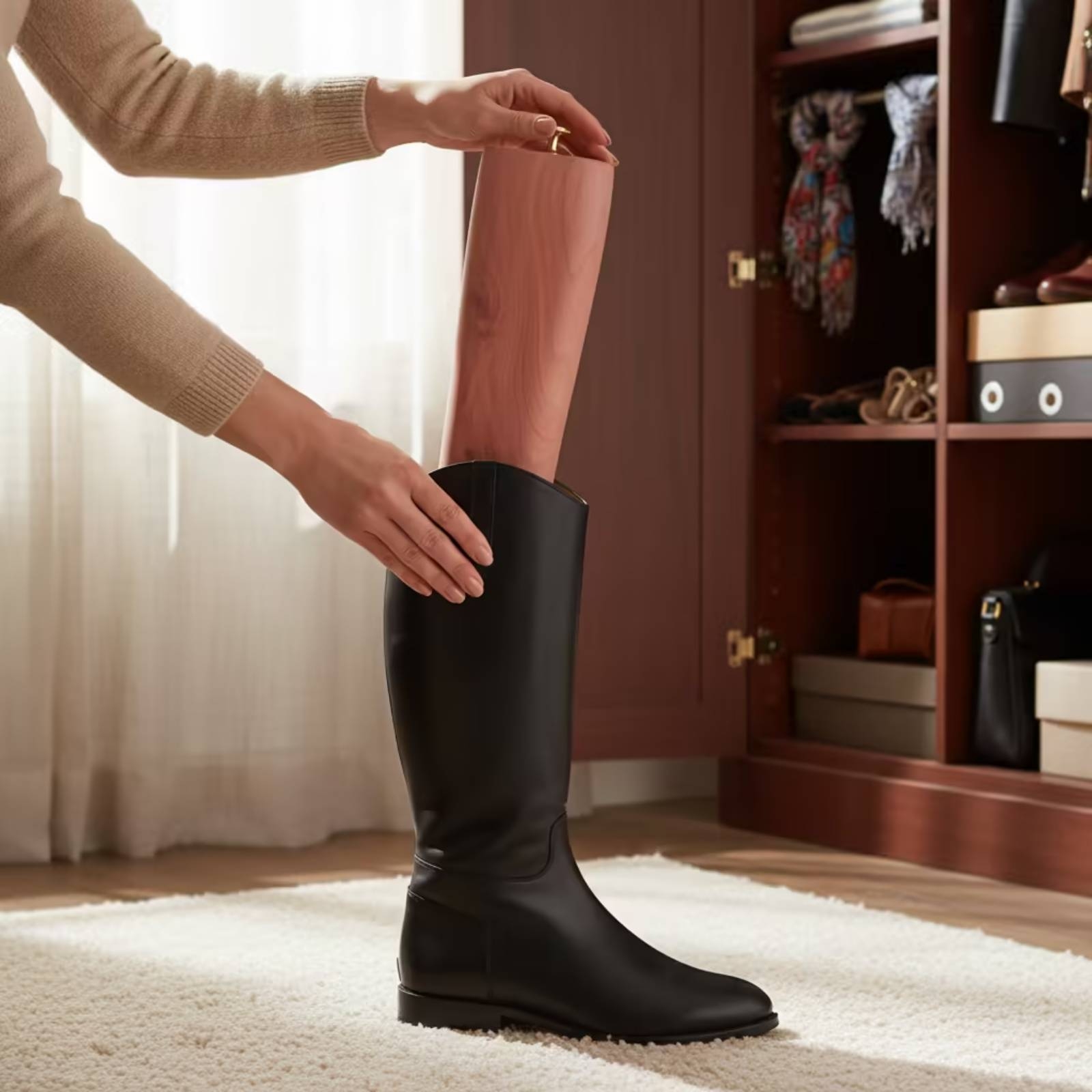 Cedar Wood Boot Stretcher Tall - Shoe Tree Cedar 评论和价格